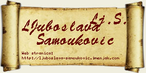 LJuboslava Samouković vizit kartica